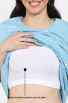 Zivame Starry Dreams Knit Cotton Knee Length Nightdress - Leisure Time — thumbnail 6